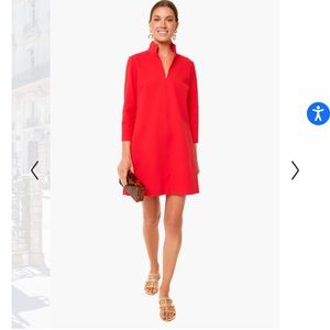 Tuckernuck Poppy Red Ponte Clifton Dress